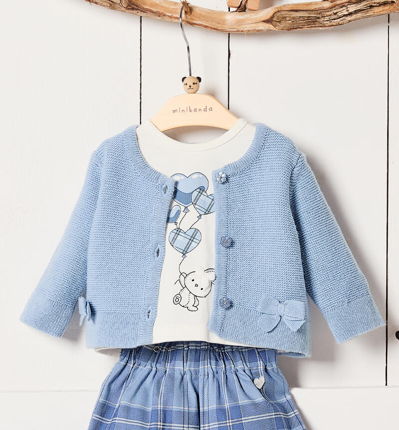 Cardigan for baby girl L.BLUE-3964