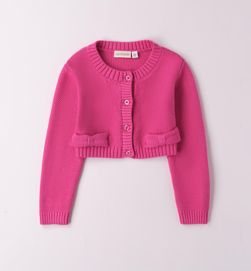 Cardigan Sarabanda da bambina FUXIA-2453