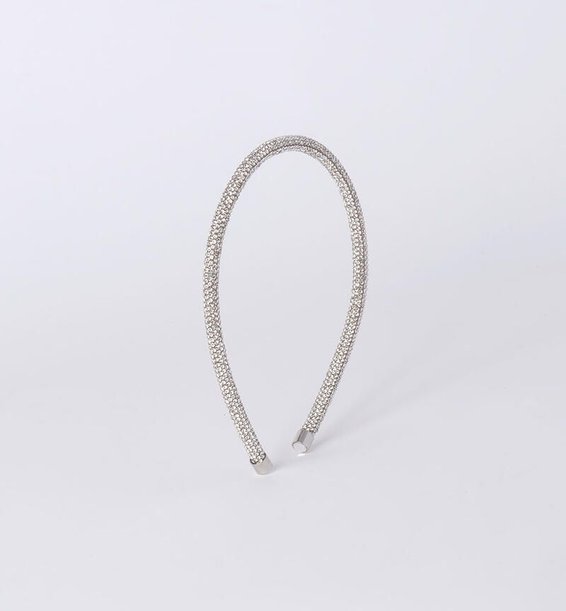 Girls' hairband SILVER-1157