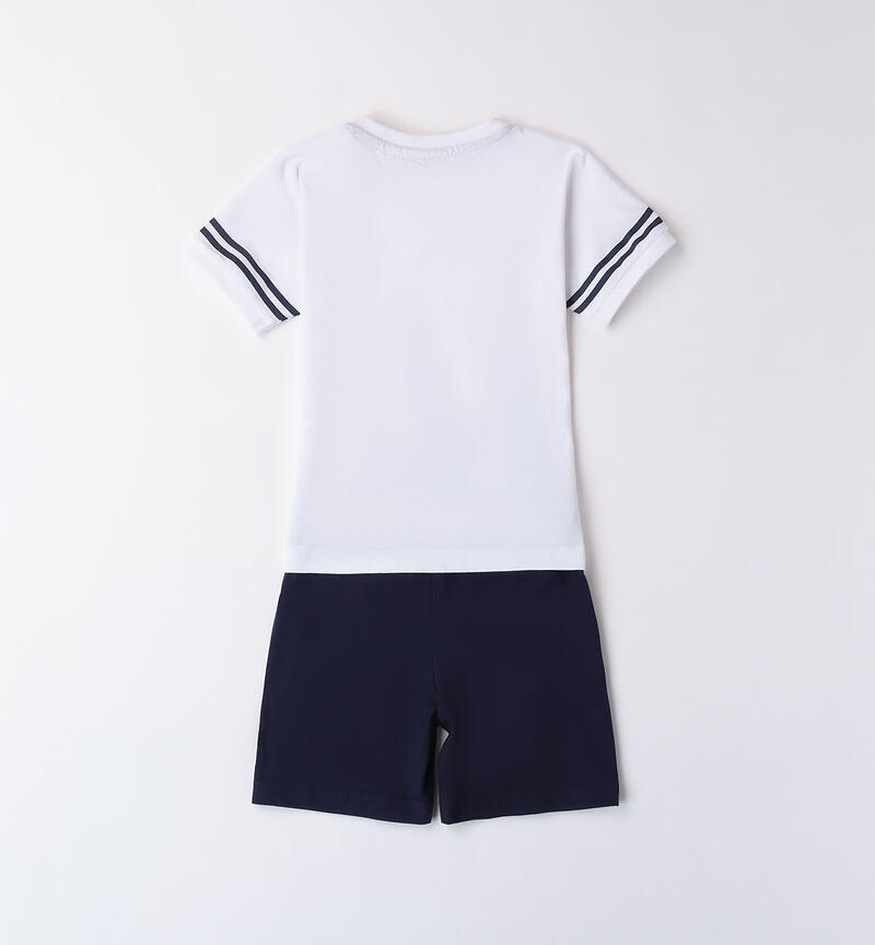 Boy's basketball outfit BIANCO-0113