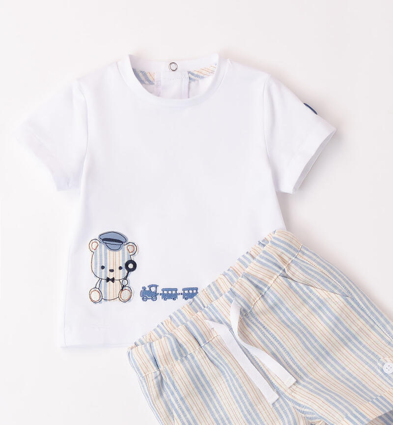 Boys' two-piece outfit BIANCO-0113