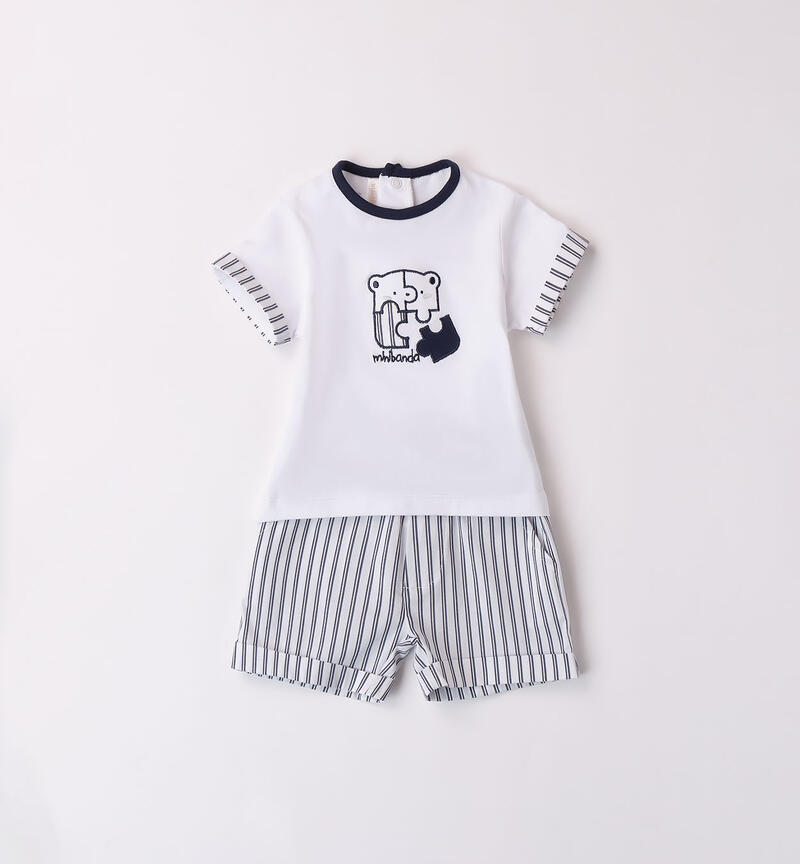 Boys' summer outfit BIANCO-0113