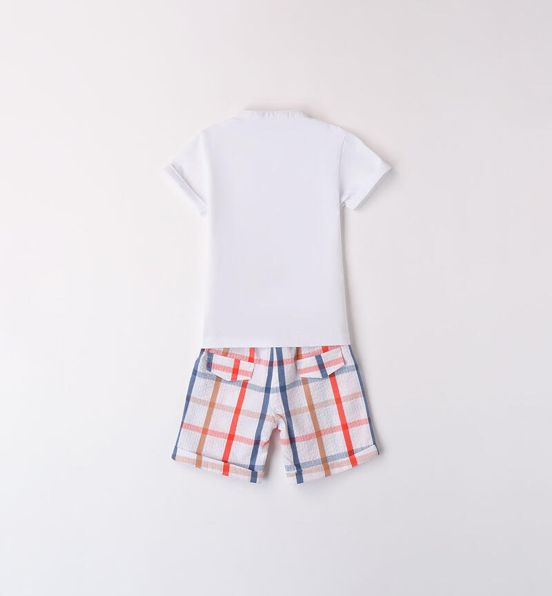 Boys' summer outfit BIANCO-0113