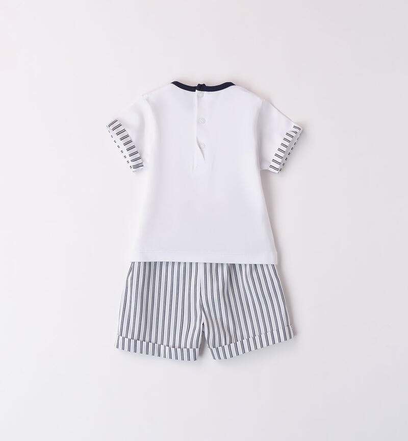 Boys' summer outfit BIANCO-0113