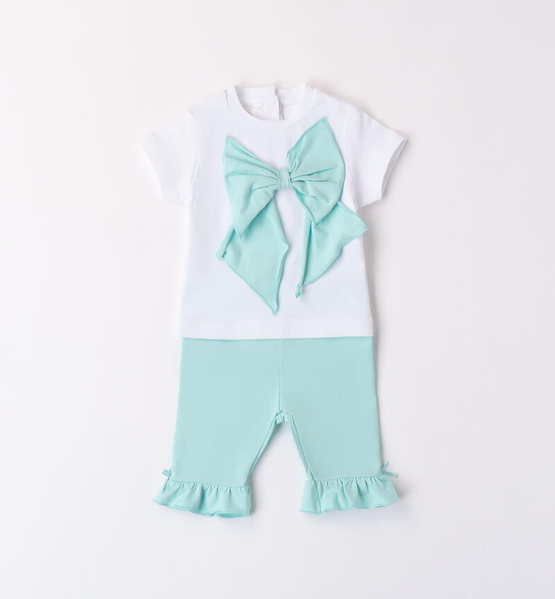 Girls' summer outfit TURCHESE-4144