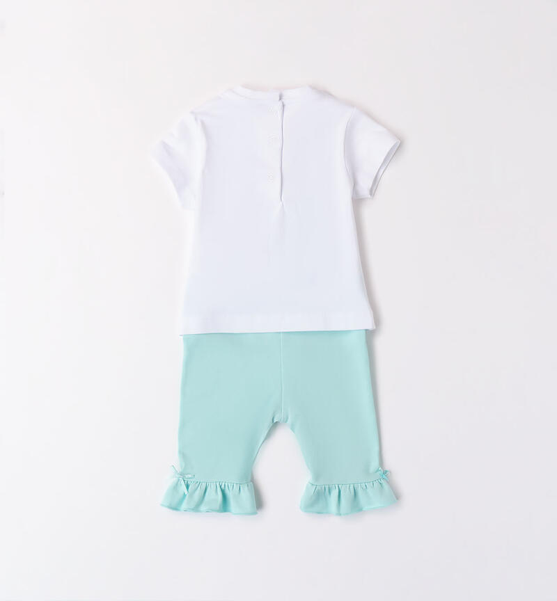 Girls' summer outfit TURCHESE-4144