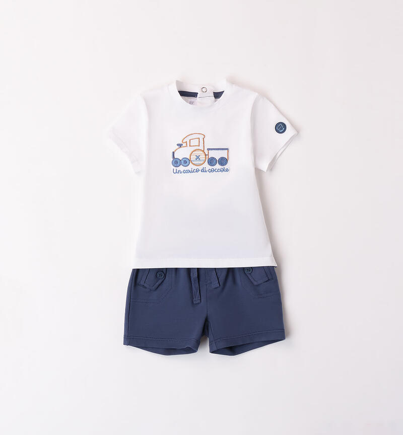 Boys' summer outfit BIANCO-0113