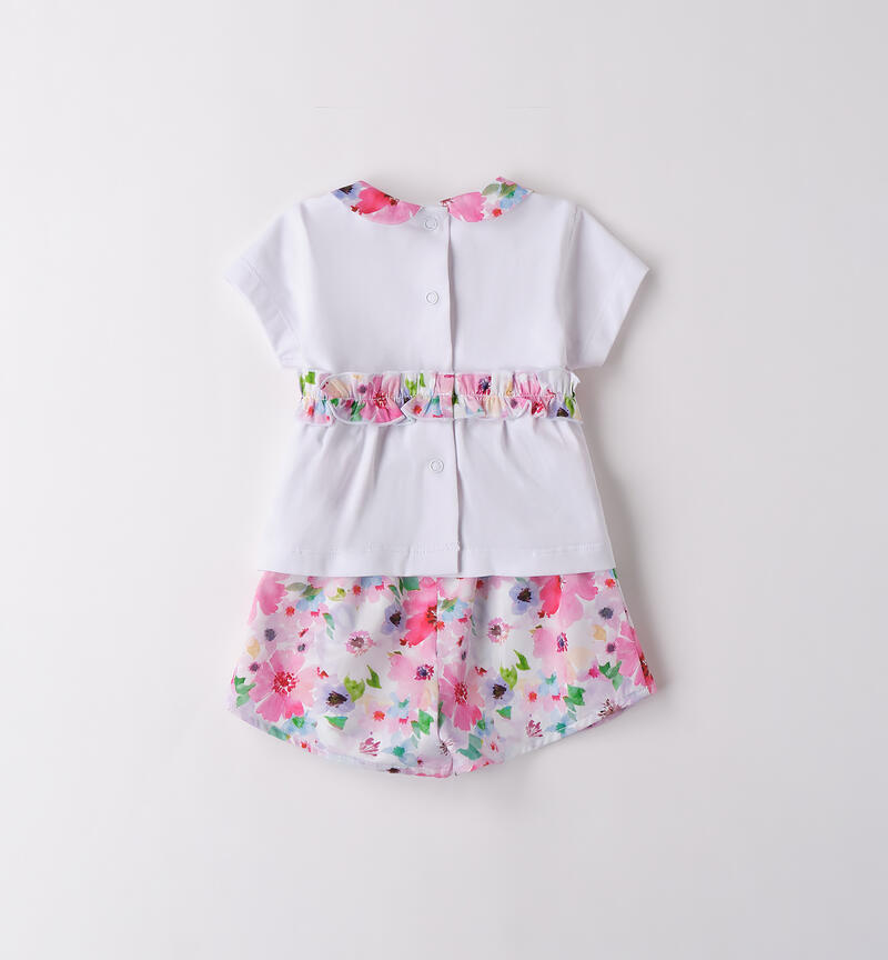 Baby girl two-piece set BIANCO-0113