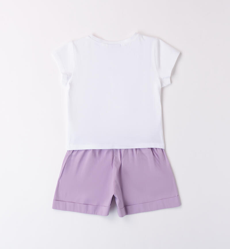Girls' outfit with bows LILLA-3412