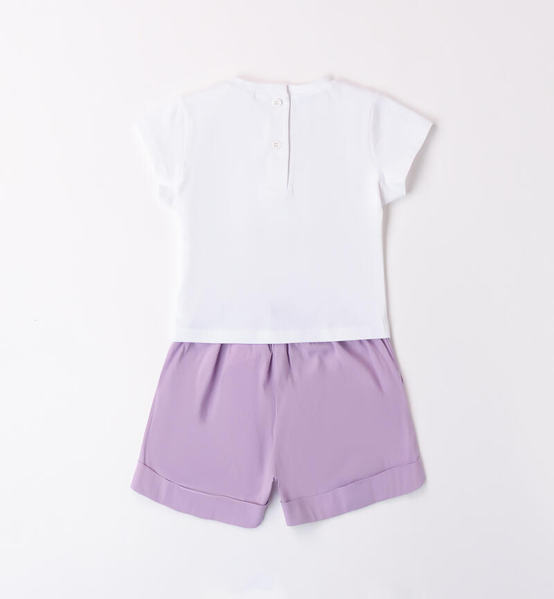 Girls' outfit with bows LILLA-3412