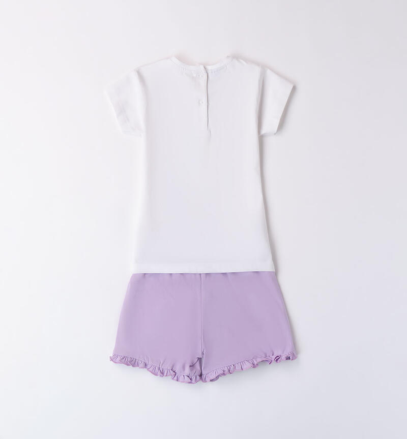 Girls' summer outfit  BIANCO-0113