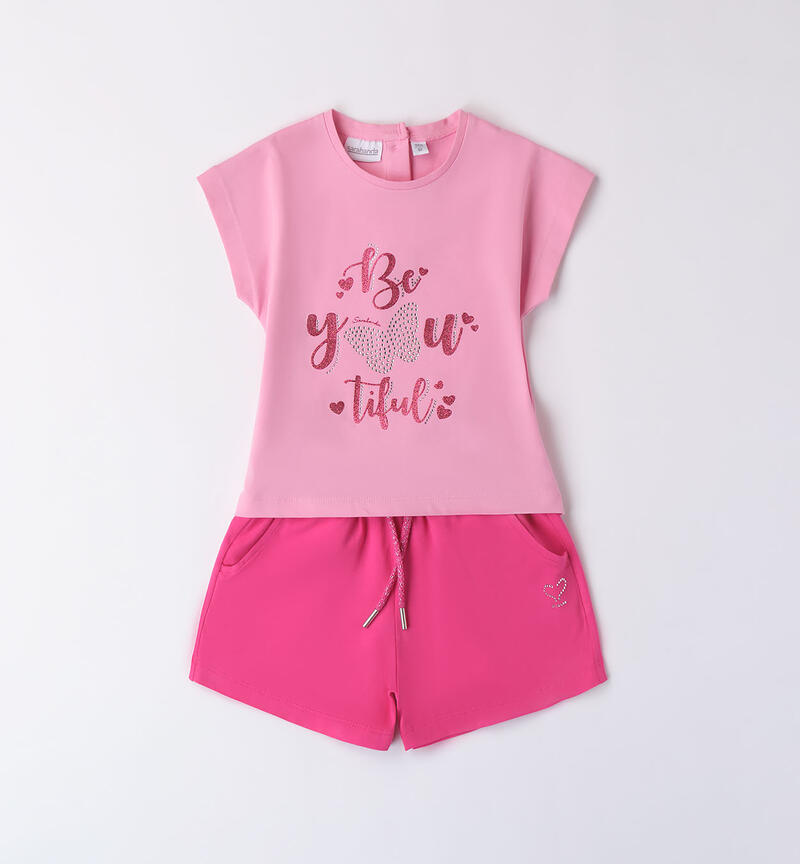 Girls' pink outfit ROSA-2414