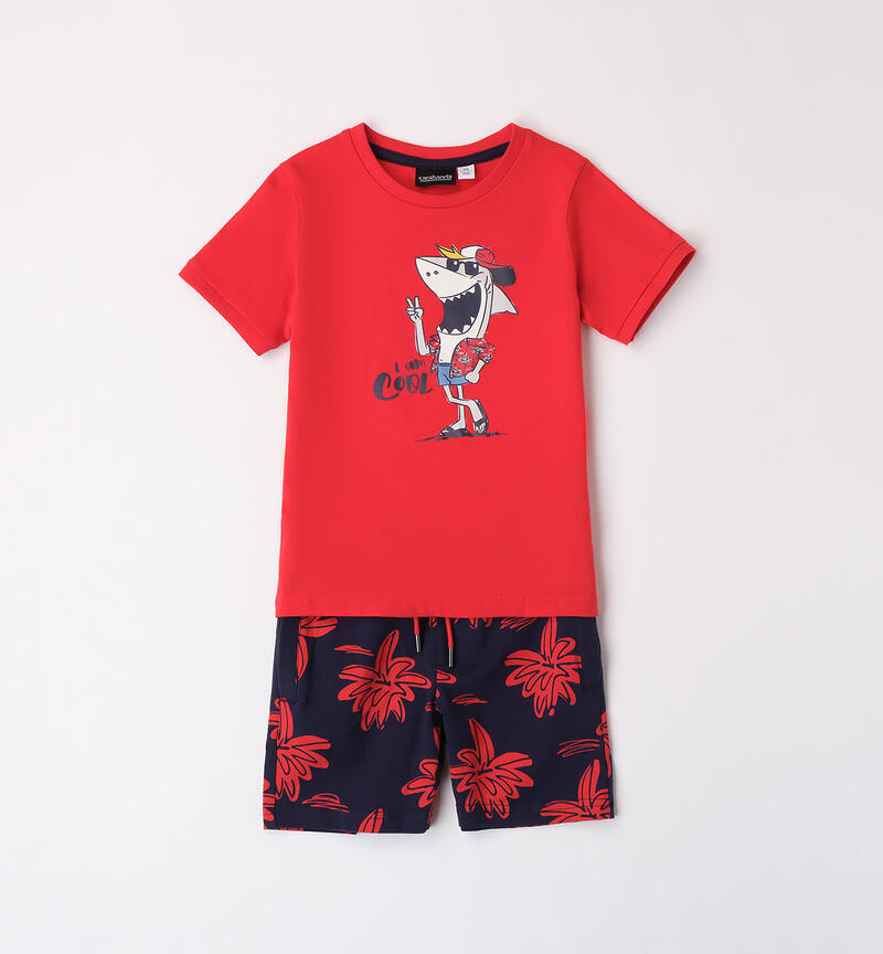 Boys' shark outfit ROSSO-2236