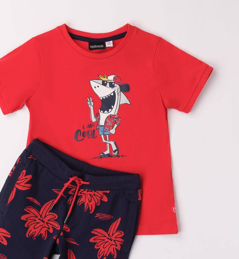 Boys' shark outfit ROSSO-2236