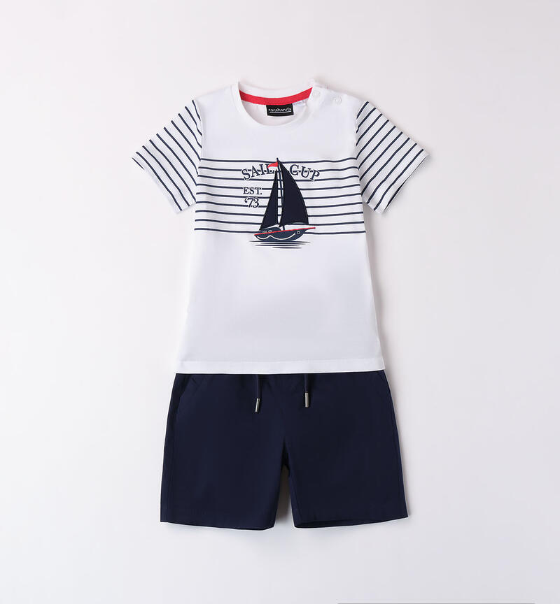 Boys' two-piece outfit BIANCO-0113