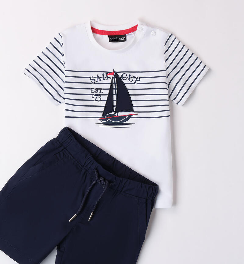 Boys' two-piece outfit BIANCO-0113