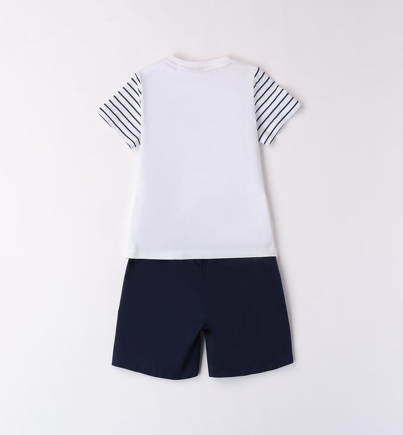 Completo bambino due pezzi BIANCO-0113