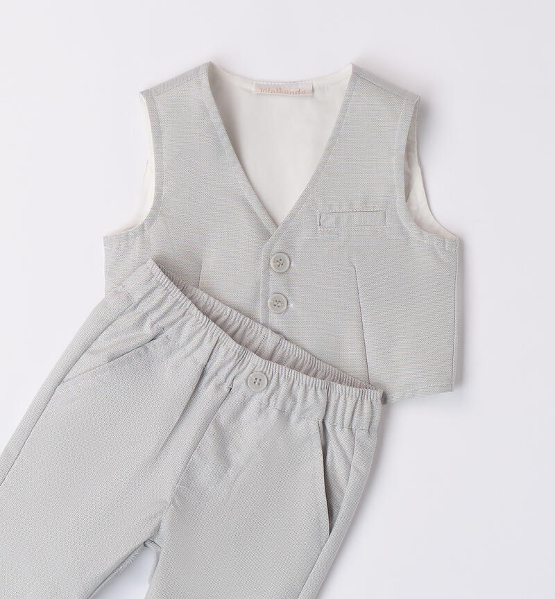 Boys' elegant outfit GRIGIO PERLA-0511