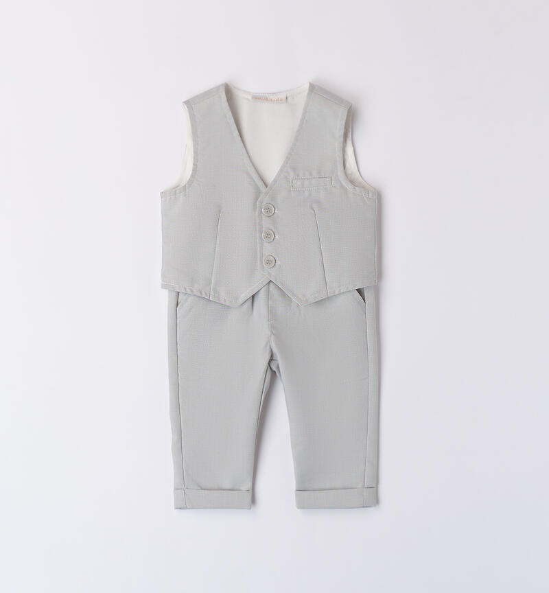 Boys' elegant outfit GRIGIO PERLA-0511