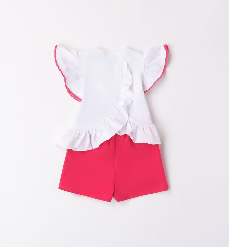 Girls' two-piece outfit MAGENTA-2366