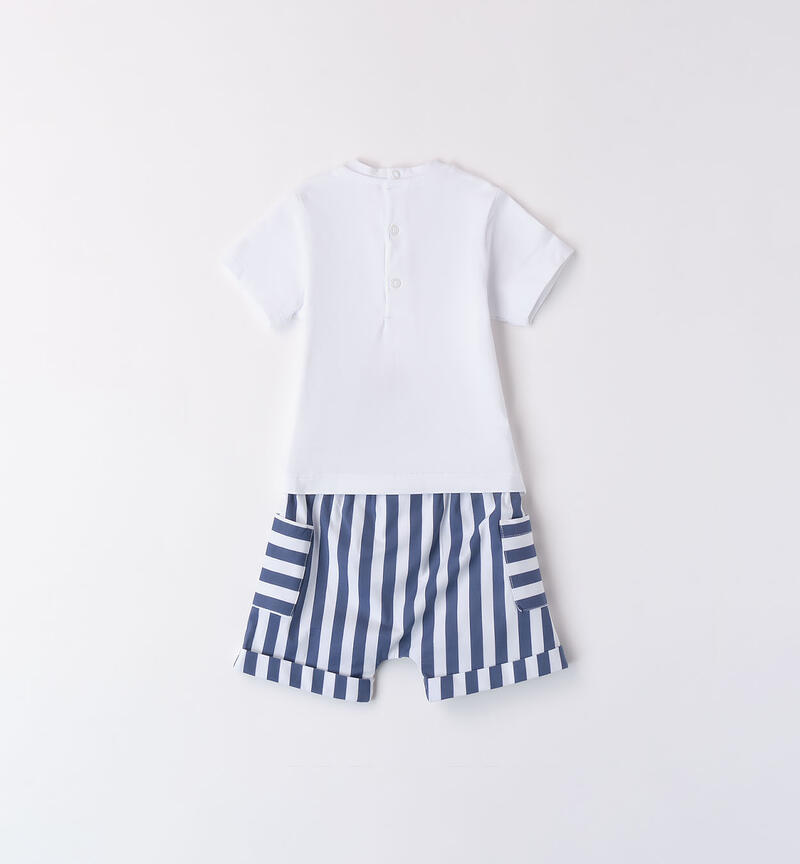 Two-piece baby boy's outfit BIANCO-0113