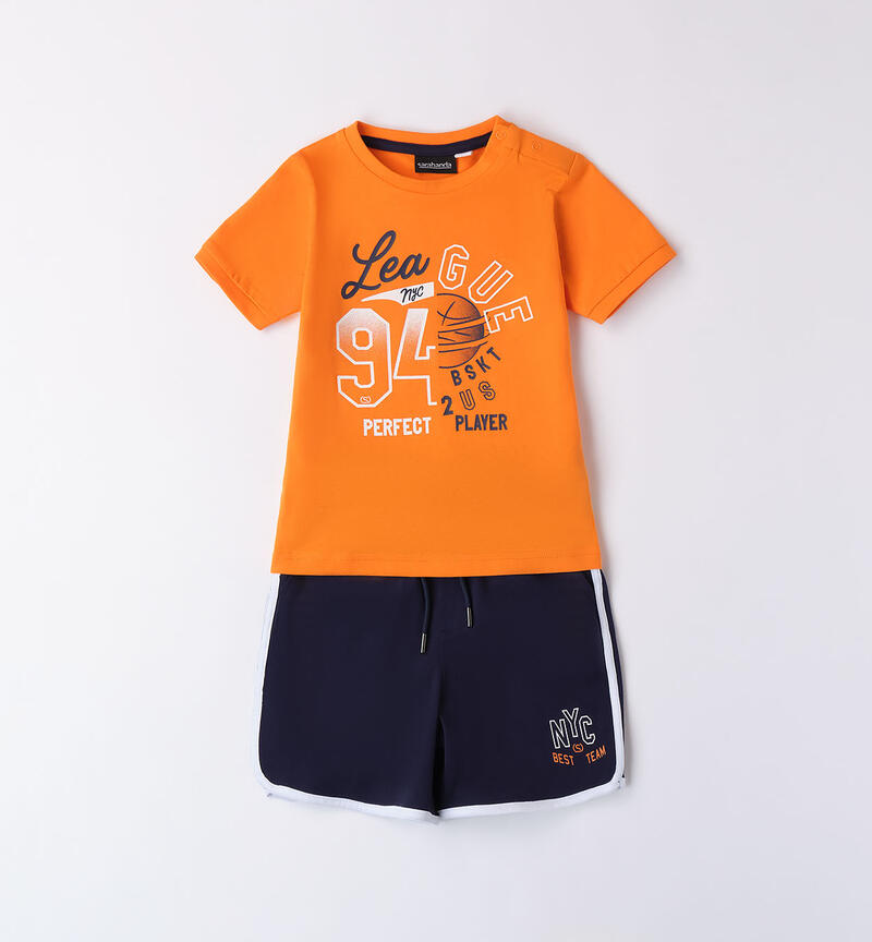 Boys' two-piece outfit ARANCIONE-1836