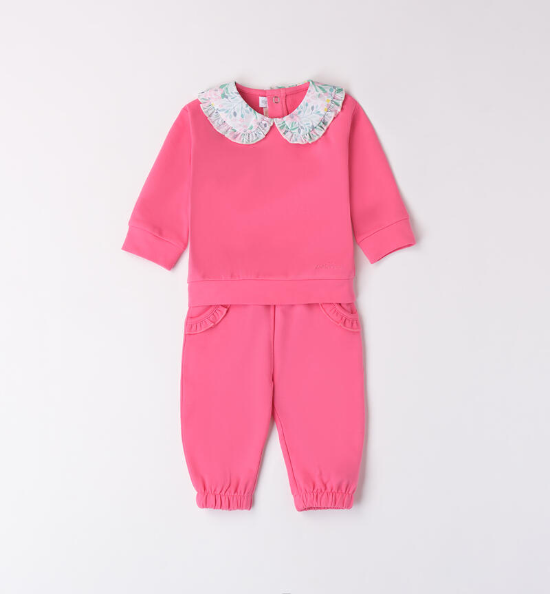 Completo due pezzi per bimba FUXIA-2431