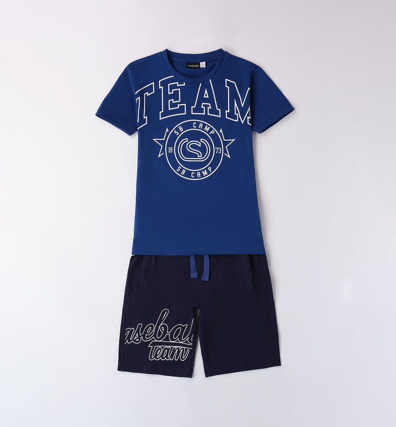 Boys' two-piece outfit BLU ROYAL-3764