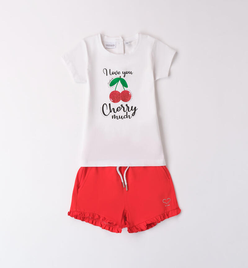 Girls' summer outfit ORANGE-2234