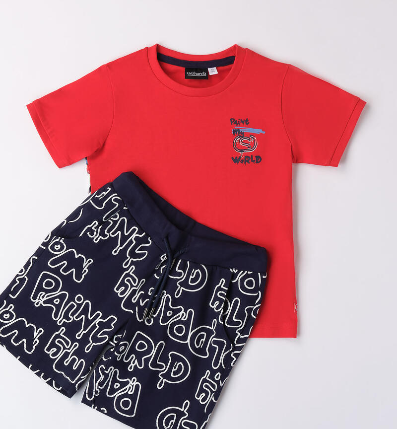 Boys' street-themed summer outfit ROSSO-2236