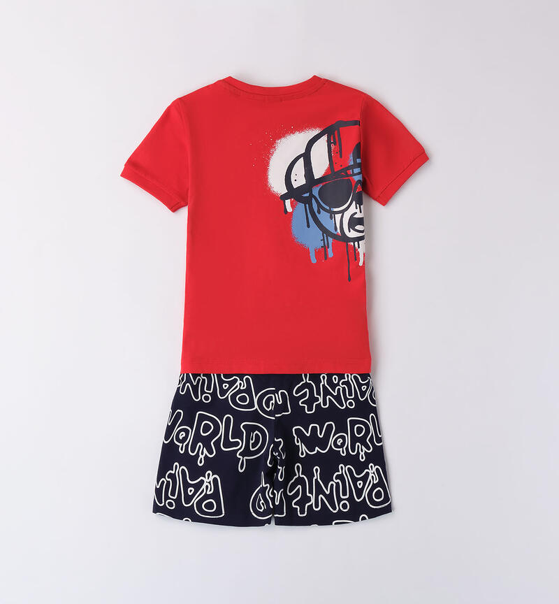 Boys' street-themed summer outfit ROSSO-2236