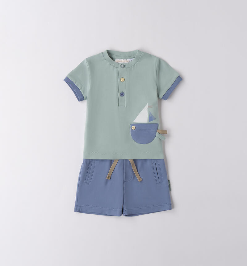 Baby boy summer outfit L.GREEN-4136