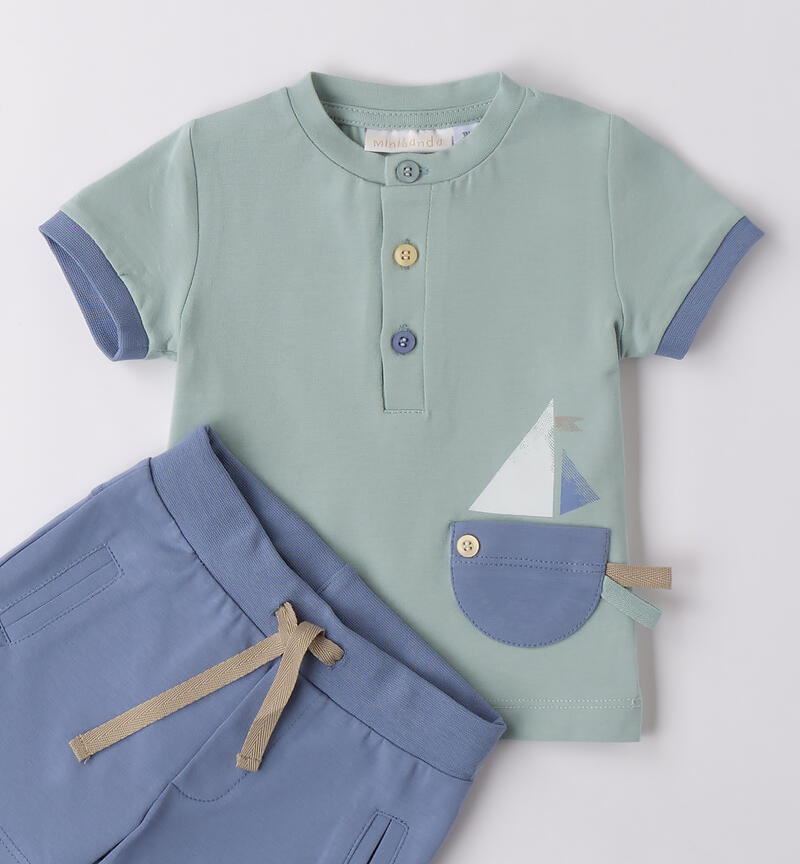 Baby boy summer outfit L.GREEN-4136