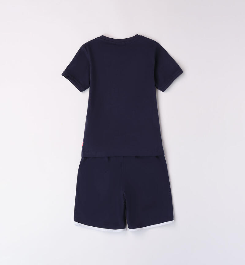 Boys' blue summer outfit NAVY-3854