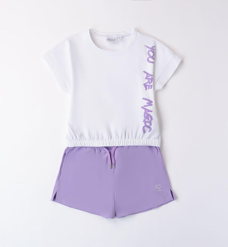 Girls' summer outfit GLICINE-3414