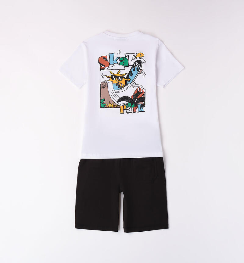 Boys' summer outfit BIANCO-0113