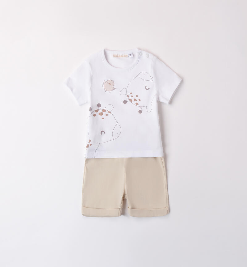 Completo neonato unisex BIANCO-0113