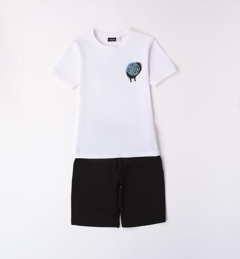 Boys' summer outfit BIANCO-0113