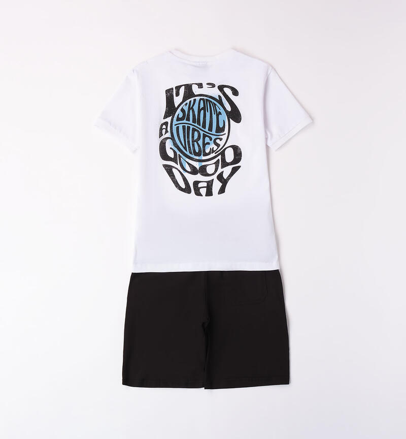 Boys' summer outfit BIANCO-0113