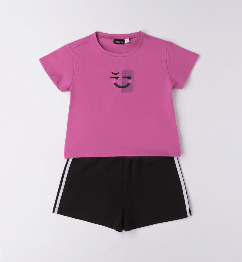 Completo sportivo estivo ragazza da 8 a 16 anni Sarabanda ORCHIDEA-2832