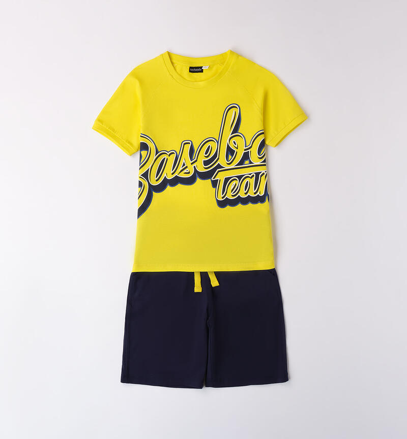 Boys' two-piece sports outfit GIALLO-1434