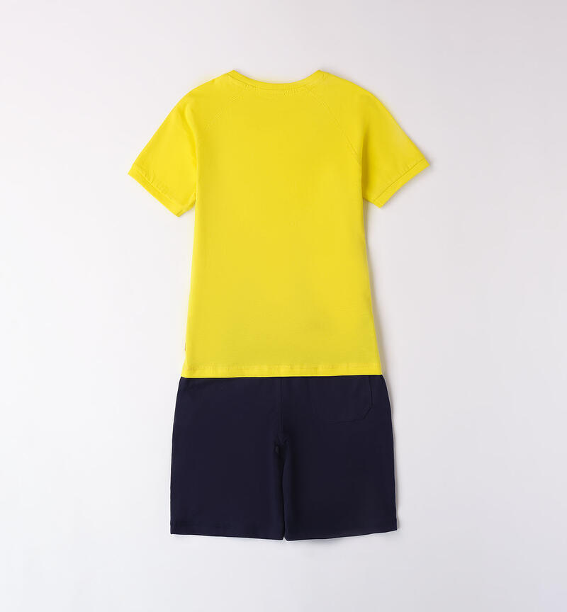 Boys' two-piece sports outfit GIALLO-1434