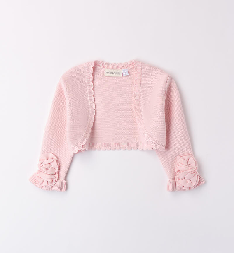 Girl's elegant shrug PINK-2714