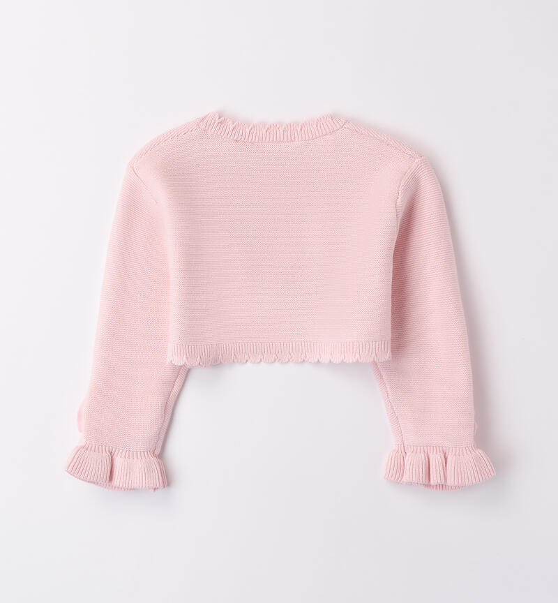 Girl's elegant shrug PINK-2714