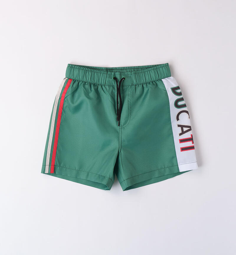 Costume boxer Ducati per ragazzo VERDE SALVIA-5047