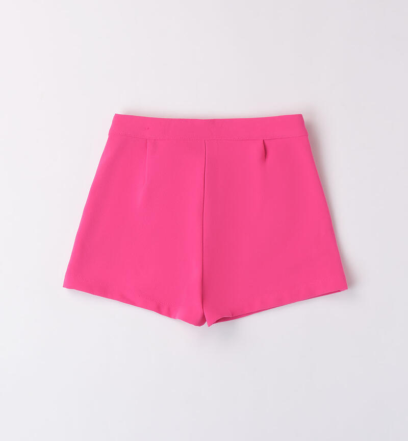 Elegante pantalone corto per bambina FUXIA-2445