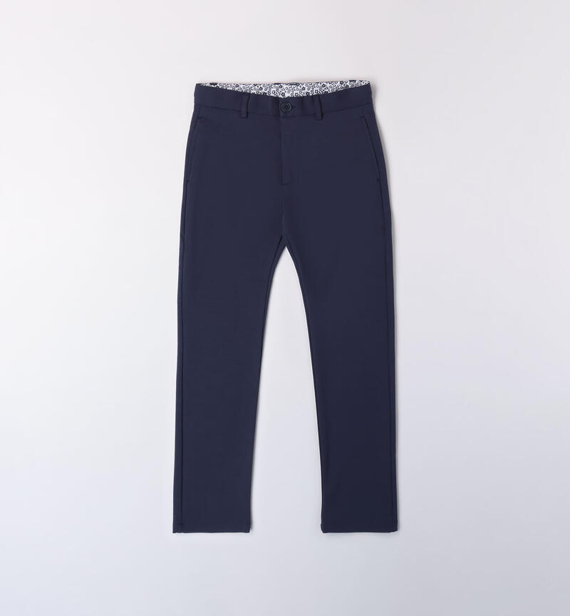 Boys' elegant trousers NAVY-3854