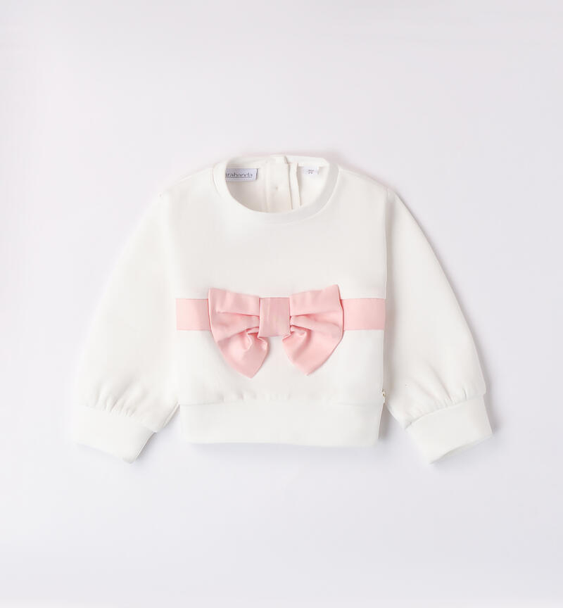 Sweatshirt with bow for girls PANNA-0112