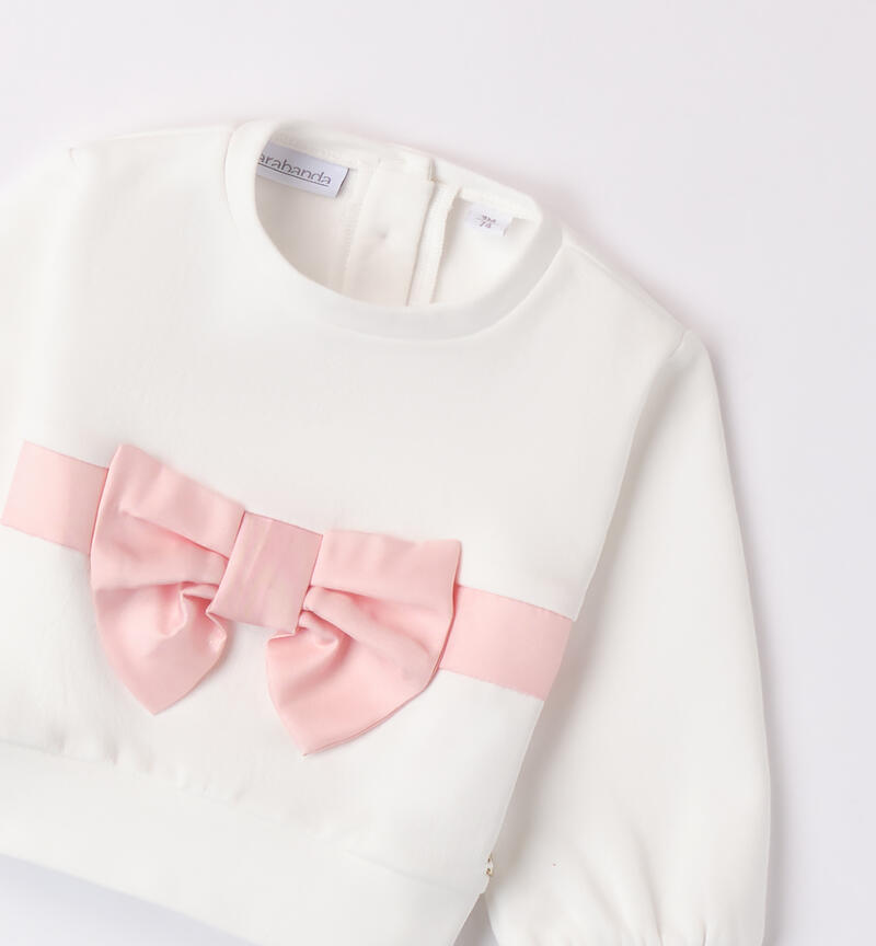 Sweatshirt with bow for girls PANNA-0112