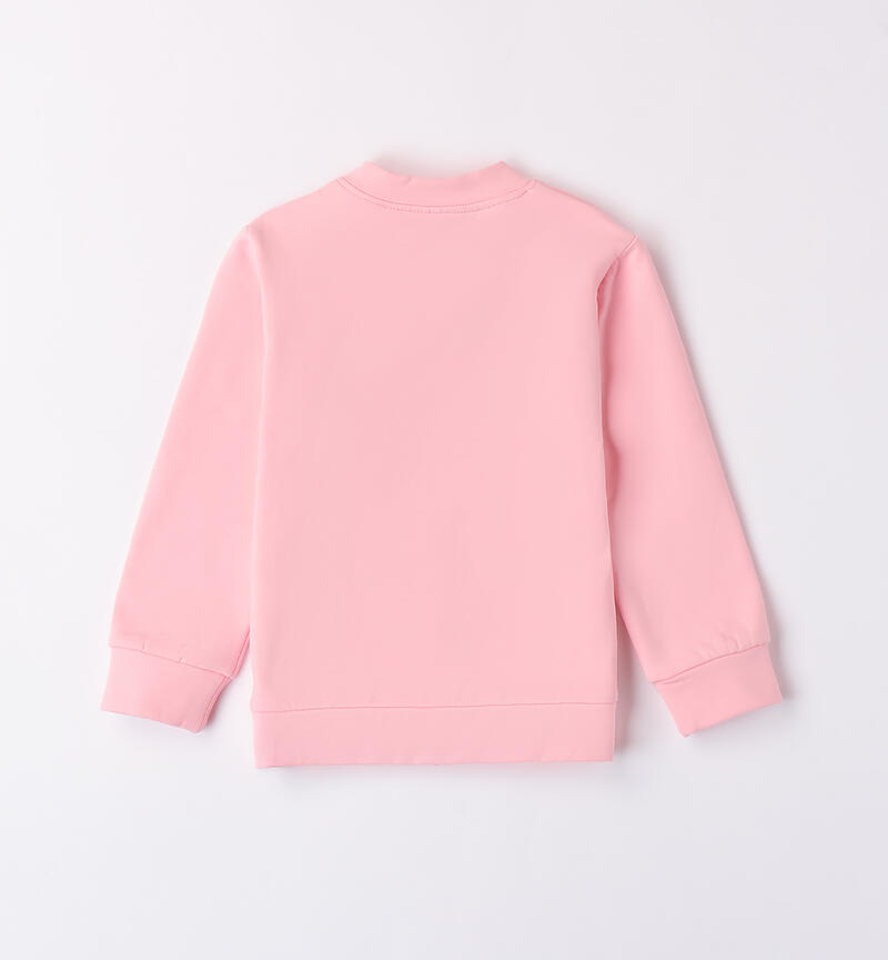 Sweatshirt with rhinestones for girls ROSA  -2735